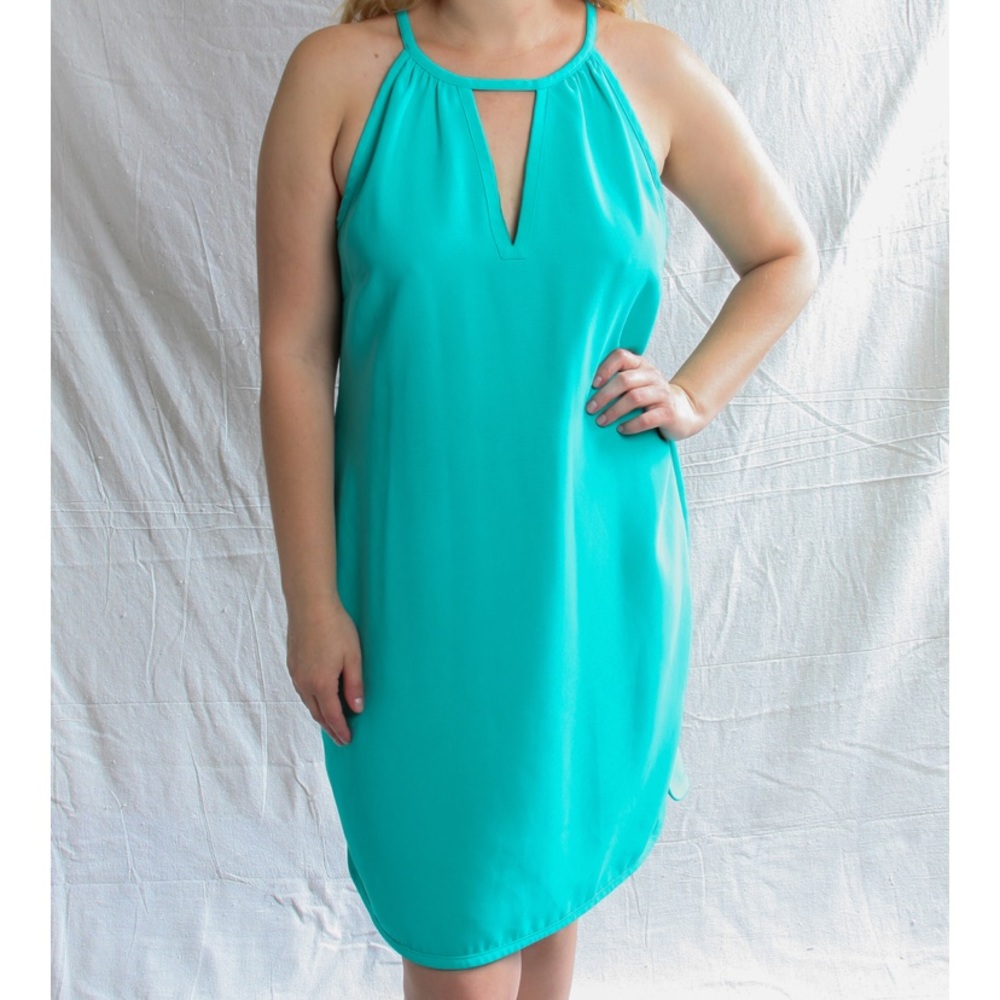 Teal summer dress